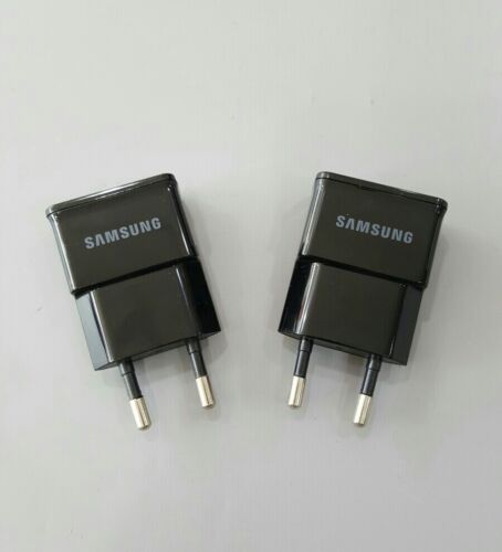 2 X Samsung ETA0U81EBE EU Europlug Two Pin Mains USB Phone Travel Adapter 1 Amp - Picture 5 of 6