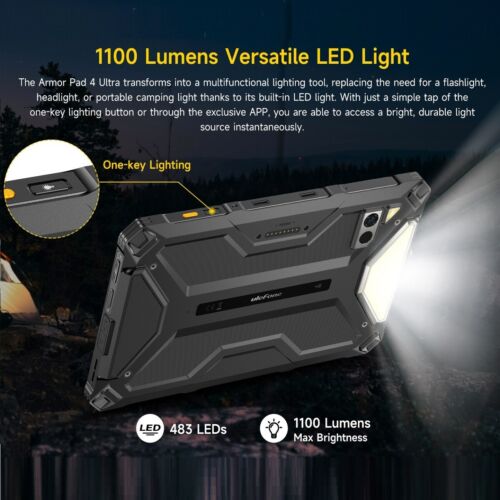 Ulefone Armor Pad 4 Ultra Thermal 5G Rugged Tablet 16G+256GB 11800mAh Android 14 - Picture 20 of 24