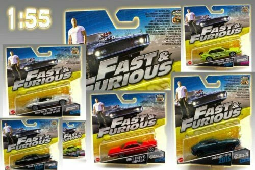 Modellini statici di auto, furgoni e camion Mattel Fast & Furious