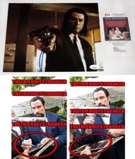 John Travolta signed "PULP FICTION" 8x10 Photo f EXACT PROOF Killer JSA COA John Travolta signed "PULP FICTION" 8x10 Photo f EXACT PROOF Killer JSA COA