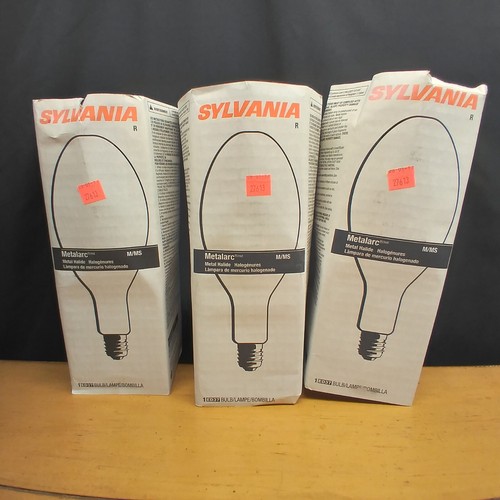 Sylvania Metalarc M400/C/U ED37 400W M59/S Metal Halide Light Bulbs Set Of 3 New - 第 2/8 張圖片