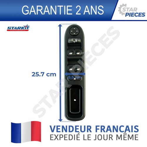 STEUERGERÄT KNOPF FENSTERHEBER VORNE LINKS PEUGEOT 207 2006-2014 6554QG - Bild 5 von 11
