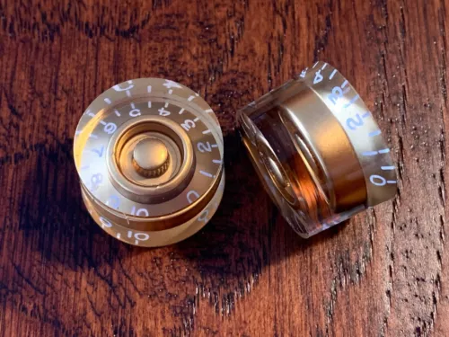 (2) TALL / GOLD / Speed Knob Set / Vintage Gibson Style / US Spec / Les Paul