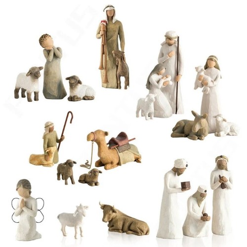 Willow Tree Nativity Figures Set Statue Hand Painted Decor Xmas Festival Gift - Picture 4 of 28