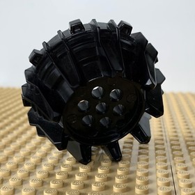 LEGO Ninjago, Final Battle: Black Wheel Cleats Flanges 64712, 70502 DRILLER 2013