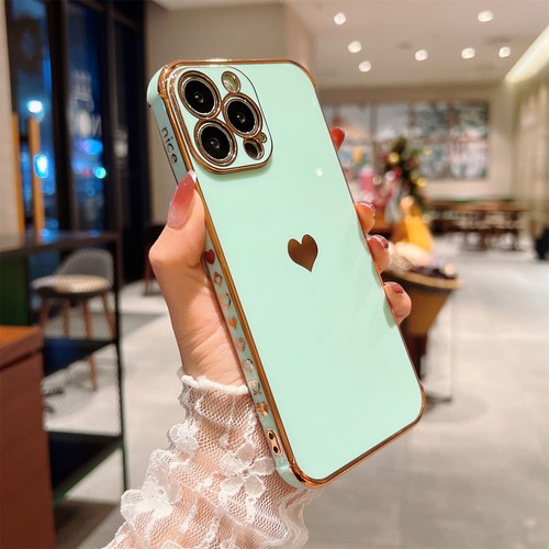 Süße Herz Beschichtung weiche TPU Hülle für iPhone 16 15 Pro Max 14 13 12 11 XS XR 8 7+ - Bild 19 von 46