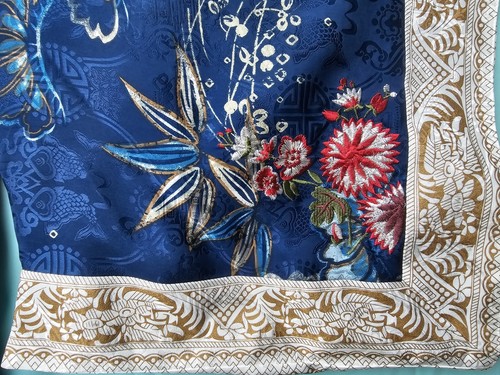 Vestido Kimono Japonés Vintage Seda Soma Talla 2/3 - Imagen 8 de 18