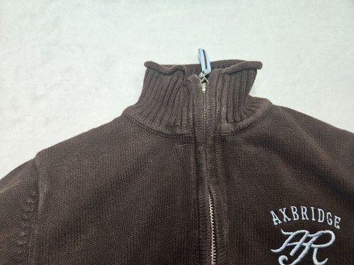 LOGG H&M Brown Soft Warm Stylish 1/4 Zipped Knitted Sweater size 8/9 - Picture 4 of 6