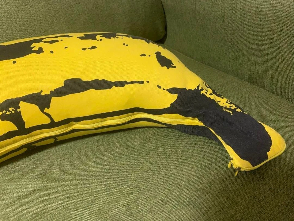 ANDY WARHOL ABC Msiza pink banana Cushion 90cm Andy Warhol interior Medicom toy - Image 4 of 4