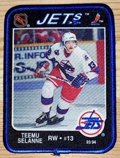 Teemu Selanne ROOKIE JERSEY PATCH 1992 SEASON ☆SUPER RARE PIECE OF HISTORY☆ MINT