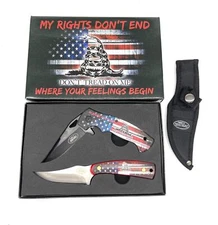 Kentucky Cutlery Company "Don't Tread On Me" 2-Piece Knife Set
