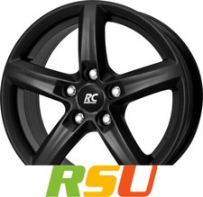 RC-Design RC24 schwarz-matt lackiert 6.5x16" ET38 LK4 100 ML 63.4 Alufelgen 1...
