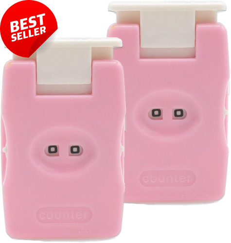 2-Pack Pink Knitting Counter Set Crochet Stitch Marker Row Tally Counting Tool - Picture 12 of 12
