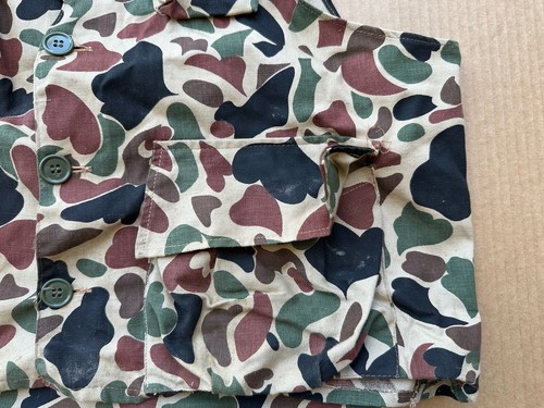 Vintage Seaway Storm Pruf Duck Camouflage Camo Bird Hunting Shooting Vest XL - Picture 4 of 21