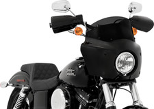 Memphis Shades 7 in. Smoke Road Warrior Windshield - Made In USA MEP86510