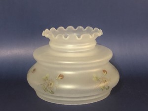 Vintage-7-Fitter-GWTW-Small-Blue-Flower-Hurricane-Oil-Satin-Glass-Lamp-Shade