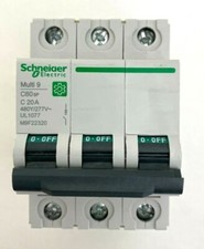 SCHNEIDER ELECTRIC M9F22320 20AMP, 277V MINIATURE CIRCUIT BREAKER 