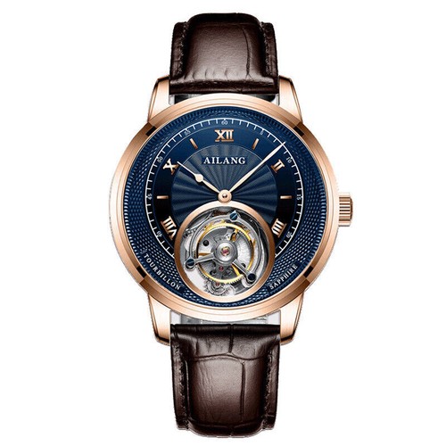 AILANG Orologio Uomo Tourbillon Carica Manuale Orologi da polso meccanici impermeabili - Foto 18 di 20