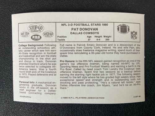 1980 STOP N GO 3D FOOTBALL STARS PICK CARDS YOU WANT - 第 7/99 張圖片