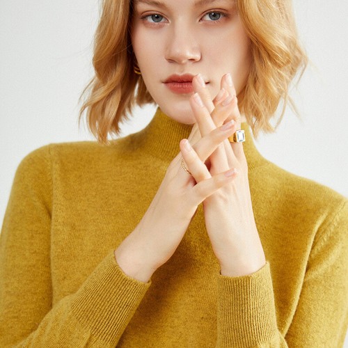 Lady Knitted Sweaters Pullover Blouse Soft Fall Winter Slim Fit Solid Basic Cosy - Picture 21 of 22