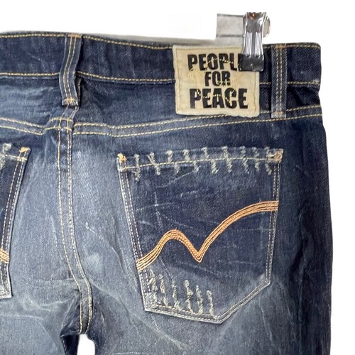 People for the Peace Los Angeles Bootcut Distressed Women's Size 30 Blue Jeans - Picture 7 of 11