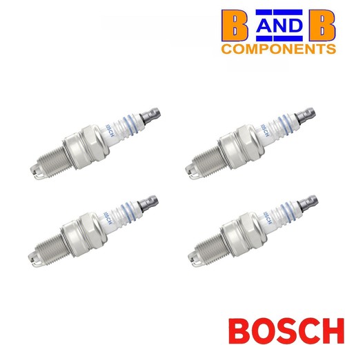 SPARK PLUGS x 4 BOSCH 0242235664 AUDI SEAT SKODA VW A2982 - Picture 1 of 12