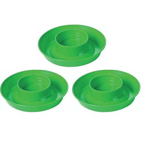 3 grüne Geflügel Einmachglas Boden Little Giant Miller Huhn Tränke 740 Neu - Bild 1 von 4