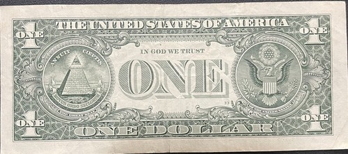 $1 FANCY SERIAL NUMBER BIRTHDAY OR ANNIVERSARY NOTE FOR MAY 28, 1949 - Picture 2 of 3