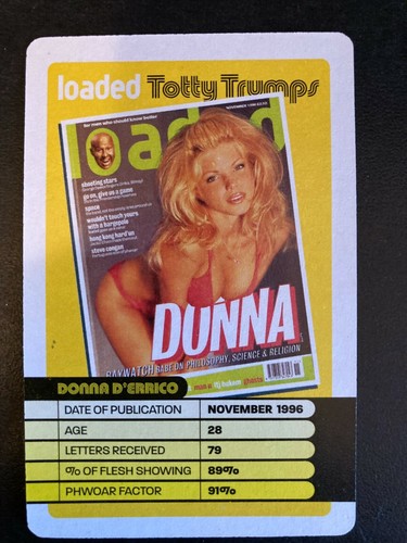 Totty Trumps 10 Years Of Loaded Magazine Model Trading Cards Pick Your Own Card - Picture 23 of 31
