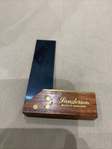 Vintage Sanderson Mini Try Square, kleiner Holzfasenhobel & Mini Messinghobel - Bild 2 von 16