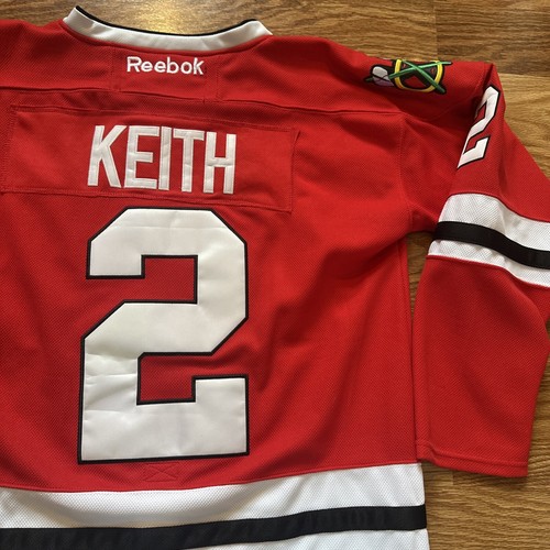 Camiseta Reebok NHL Chicago Blackhawks Duncan Keith Talla 48 Stanley Cup 2010 Champ - Imagen 9 de 11