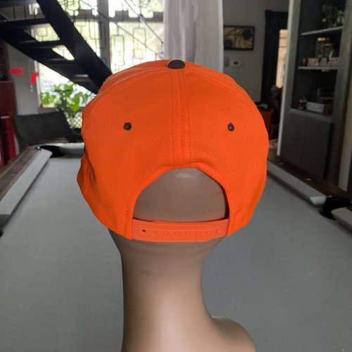 HORN FIN FEATHER HAT CaP Lid Orange ADJUSTABLE El Sauz, TEXAS Fishing Hunting - Picture 7 of 16