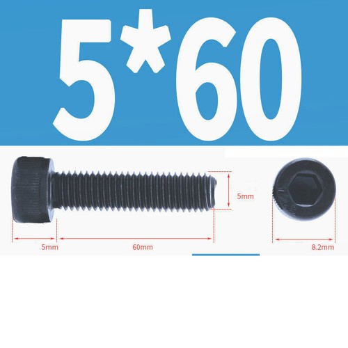 M2 M2.5 M3 M4 CAP HEAD ALLEN SCREWS SELF COLOUR HIGH TENSILE 12.9 SOCKET BOLTS - Picture 80 of 86