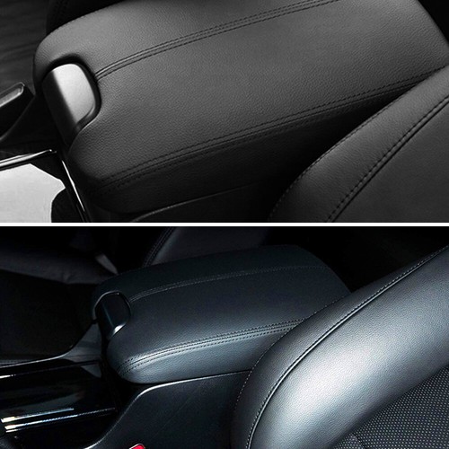 For 08-12 Honda Accord Leather Armrest Center Console Lid Cover w/ Base Black EA - Picture 8 of 10