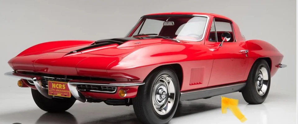 De colección 63-67 C2 Corvette Stingray 1964 panel basculante moldura lado derecho y derecho OEM d Foto 2 de 4