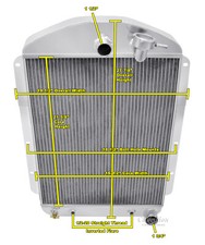 Aar Champion 3 Row Radiator Chevy Config-1937 Chevrolet Master Car V8 Conversion