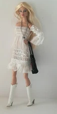 12 inch doll dress fit barbie,fe, nuface, poppy parker. Doll not included 