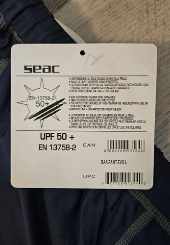 SEAC Warm Guard Pant RAA Evo Snorkeling In Navy/Blue size Large - Picture 4 of 6