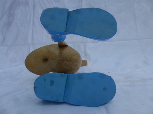 Nr.3264 schöne Holzente Dekoration Ente Bali Unikat Einzelstück Teakholz  - Bild 8 von 8