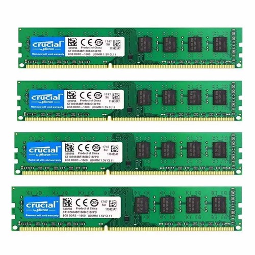 Crucial DDR3 8GB 16GB 32GB 1600 MHz PC3-12800 Desktop Memory RAM 240Pin DIMM - Picture 12 of 12