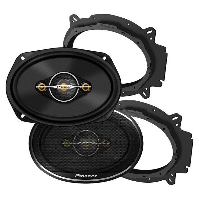 Пара автомобильных аудиодинамиков Pioneer TS-A6961F мощностью 450 Вт, 6x9 4-полосных коаксиальных динамиков 6x9