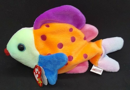 TY 1999 LIPS the FISH BEANIE BABY - MINT with MINT TAGS - Picture 1 of 6