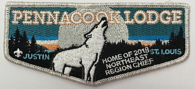 Boy Scout OA 52 Pennacook Lodge 2018 Northeast Region Chief Flap