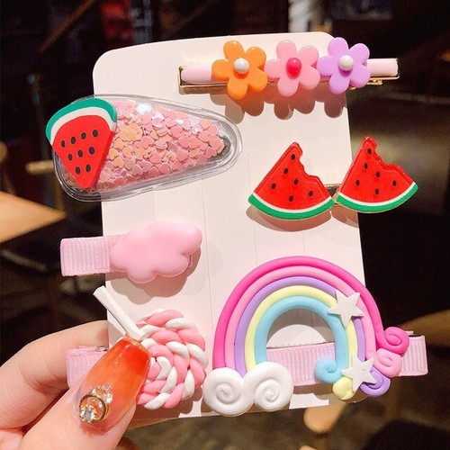 14pcs Baby Girls Cute Fruit Hair Clips Kids Children Hairpin Hair Accessories - Picture 35 of 36