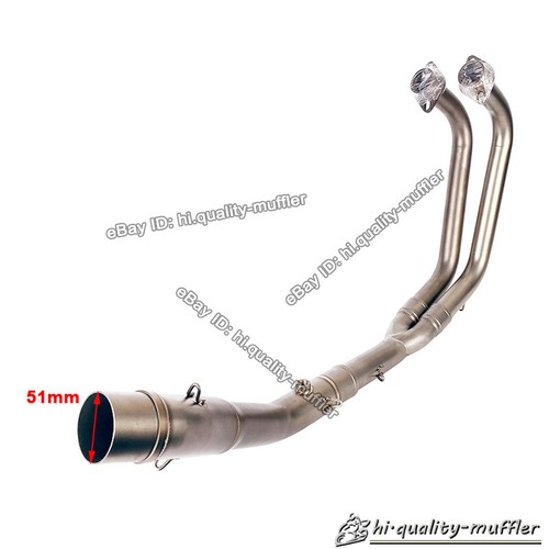 For Yamaha YZF-R3 YZF-R25 2014-2022 Motorcycle Full Exhaust System Connect Pipe - Picture 2 of 9