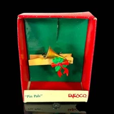 1989 Vintage Enesco Miniature Man Woman Pin Pals Small Wonders Ornament NEW