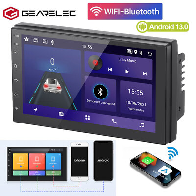 7 inch Car Stereo Radio HD Touchscreen AUX GPS RDS Android 13 Bluetooth WiFi FM