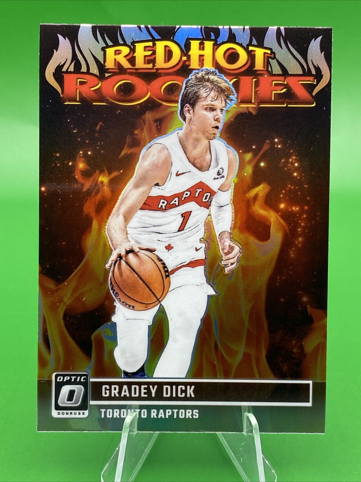 Gradey Dick 2023-24 Panini Donruss Optic Red Hot Rookies Holo Silver #13