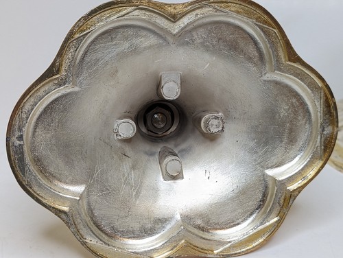 VINTAGE PAIR OF E.P. ZINC SILVER PLATED CANDLESTICKS SET OF 2 MADE IN ENGLAND - Picture 5 of 10