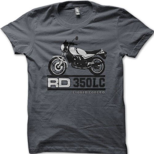 RD350 Liquid Cooled Yamaha Motorcycle BIker Retro Vintage printed t-shirt 9045 - Picture 2 of 15